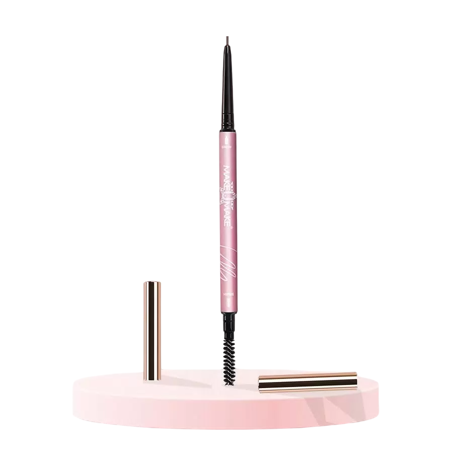 MAKE U MAKE Карандаш выдвижной ультра-тонкий для бровей для брюнеток, черно-серый / BrowMatic Dark Grey 3,2 гр, фото 2