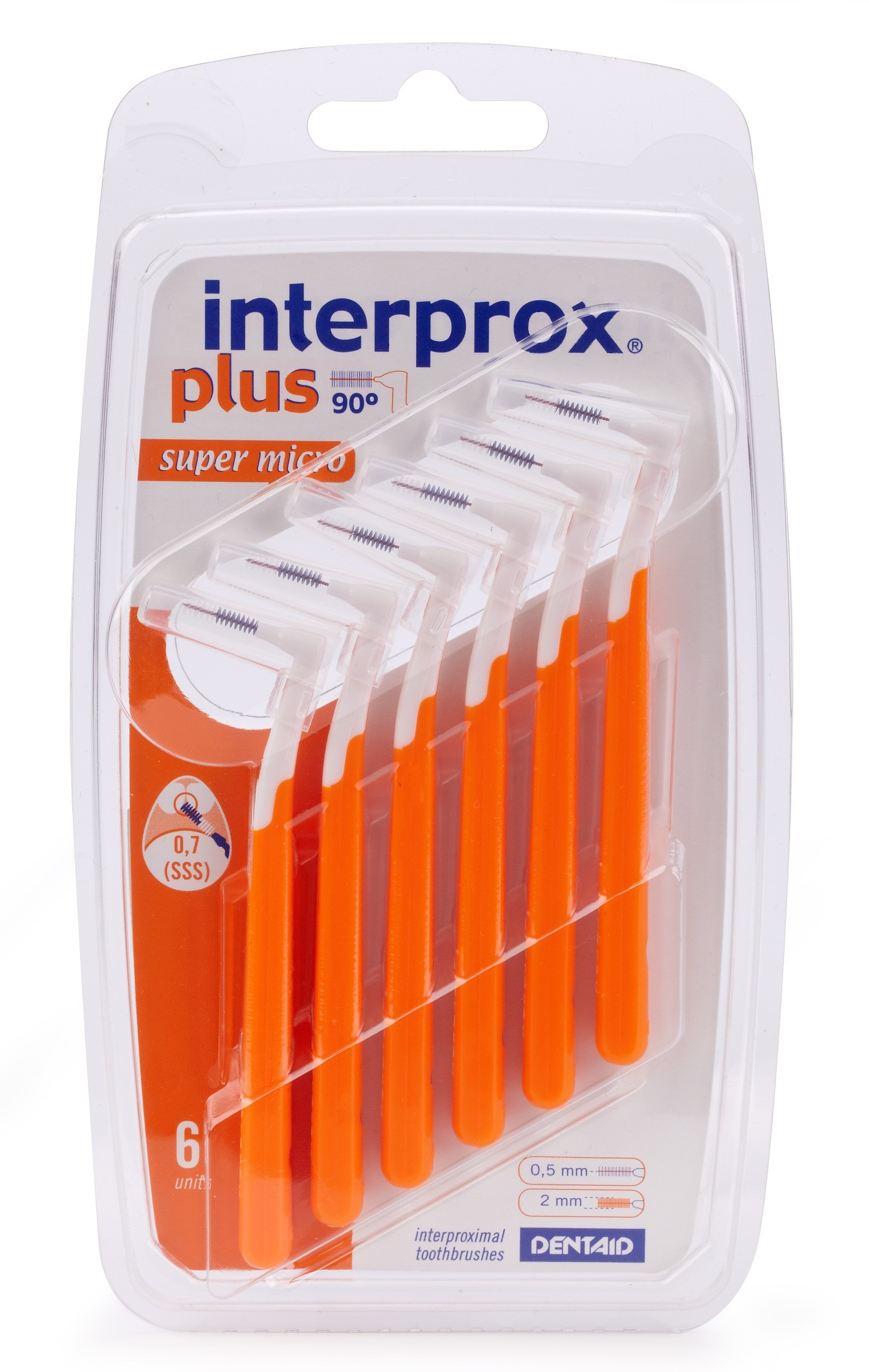 DENTAID Ершик межзубный Interprox Plus Supermicro 6 шт dentaid ершик межзубный interprox plus conical 1 шт