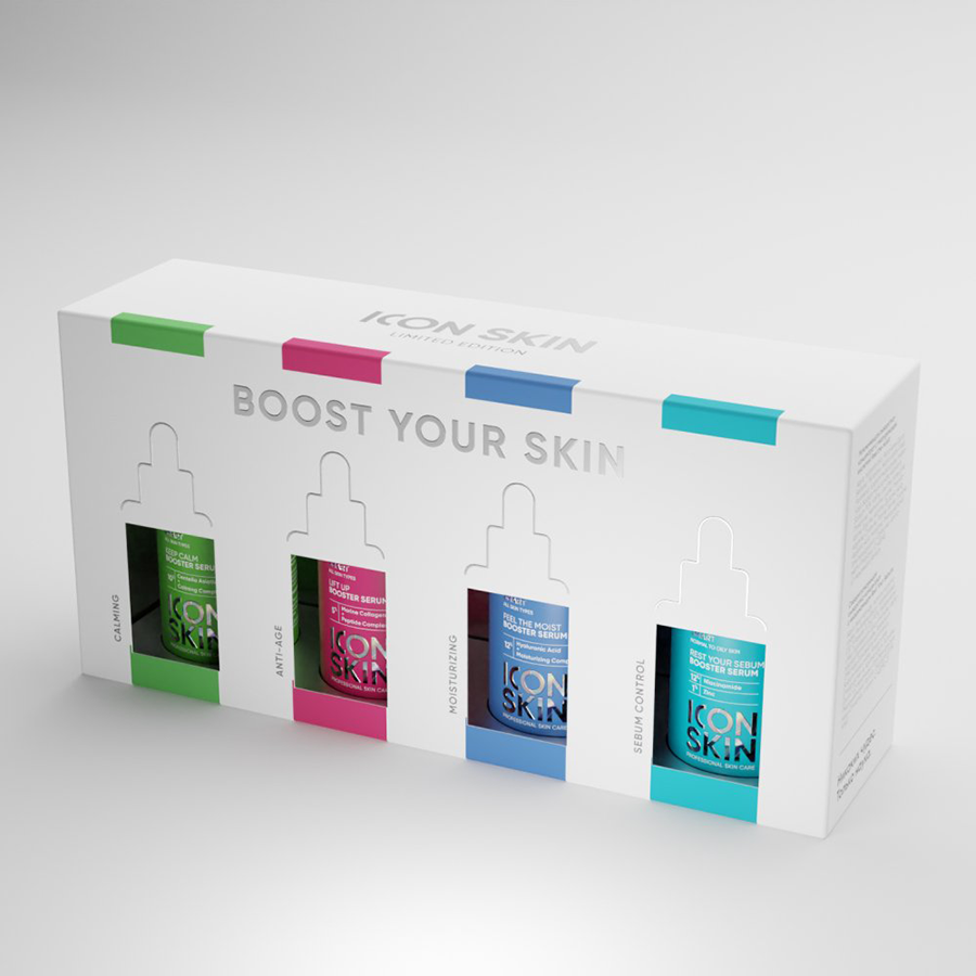 ICON SKIN Набор сывороток-концентратов в мини-формате для всех типов кожи / Smart Boost Your Skin 4 х 15 мл, фото 2