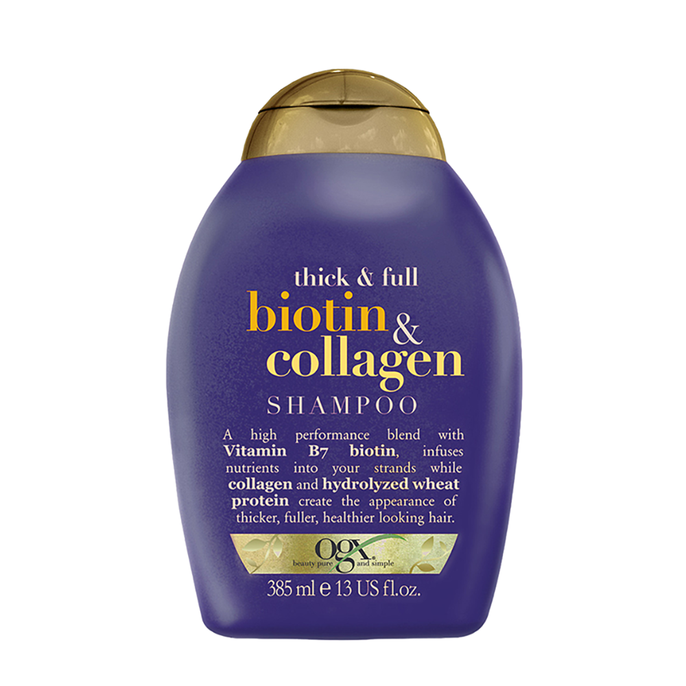 OGX Шампунь для тонких волос с биотином и коллагеном / Thick And Full Biotin And Collagen Shampoo 385 мл 30-007 - фото 1