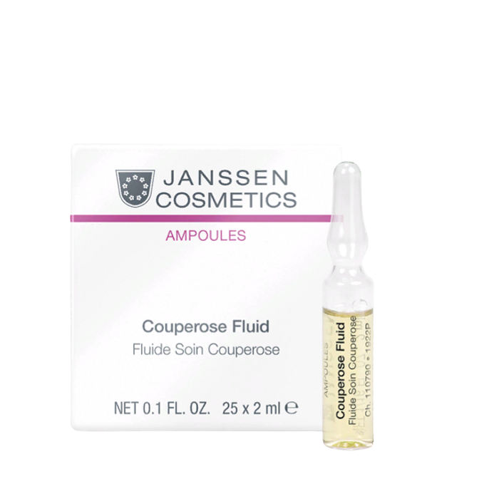 Купить JANSSEN COSMETICS Концентрат сосудоукрепляющий для кожи с куперозом / AMPOULES 25*2 мл