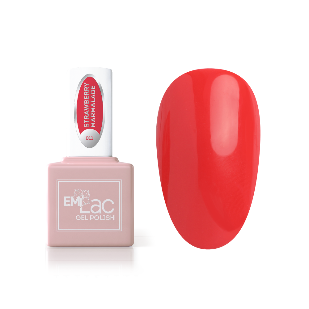 

E.MI 011 гель-лак для ногтей, Клубничный мармелад / E.MiLac 15 мл