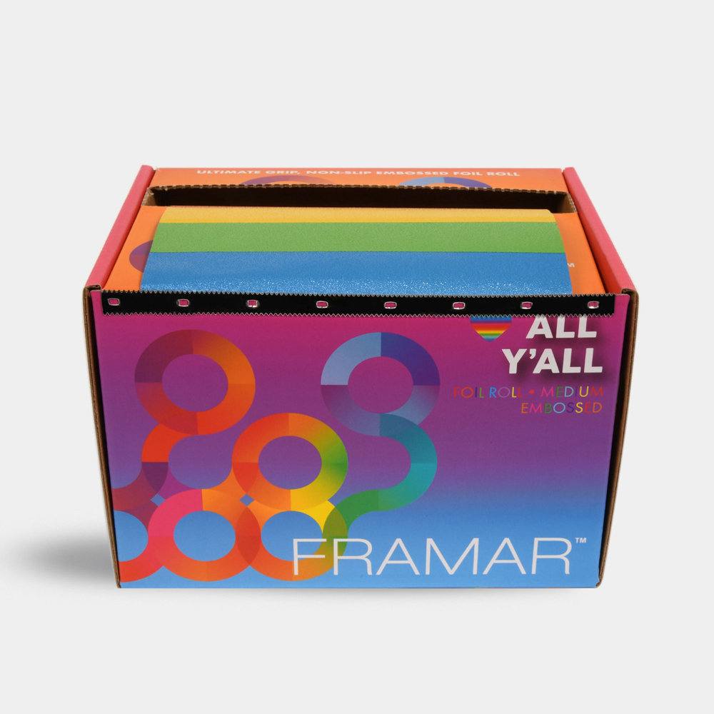 FRAMAR Фольга вытяжная с тиснением цвета радуги / Pop Ups All Y'All 500 Sheets 12.5*28 см 500 листов, фото 4