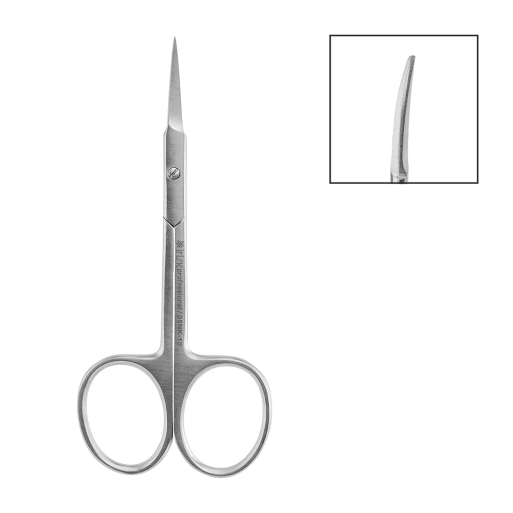 IRISK PROFESSIONAL Ножницы для кутикулы 05NK-10 матовые, ручная заточка, длина 10 см, фото 2