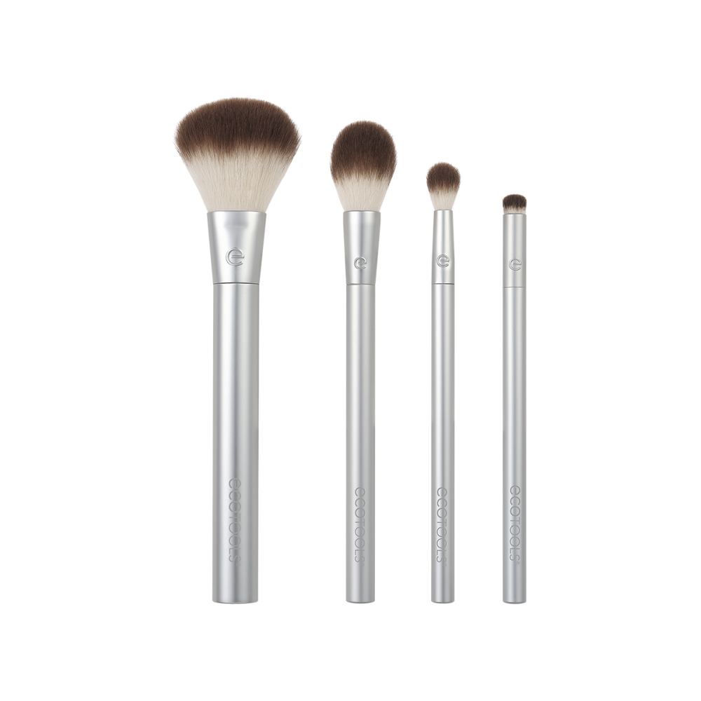 ECOTOOLS Набор кистей для макияжа / Precious Metals Cheek + Eye Highlight Set, фото 3