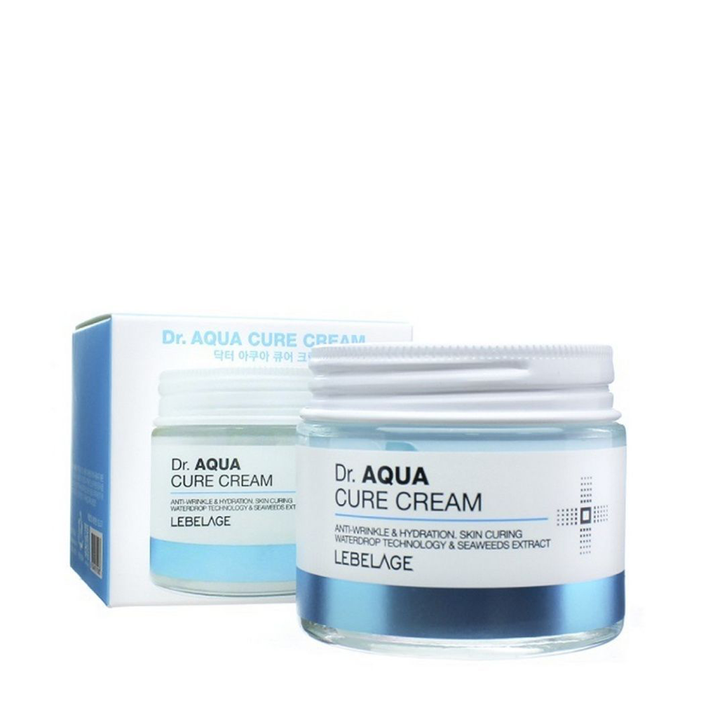 LEBELAGE Крем для обезвоженной кожи лица с экстрактом водорослей / Lebelage Dr.Aqua Cure Cream 70 мл, фото 2