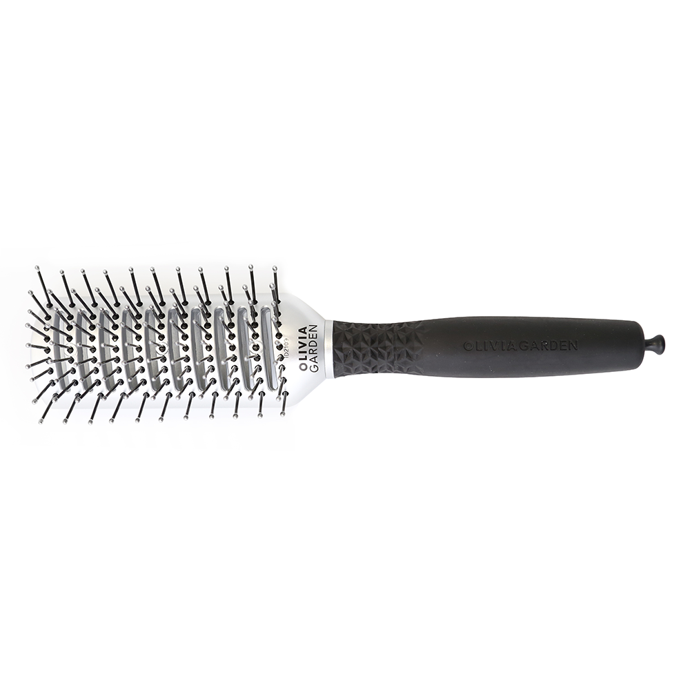 

OLIVIA GARDEN Щетка ESSENTIAL STYLE TUNNEL Nylon Bristles Silver