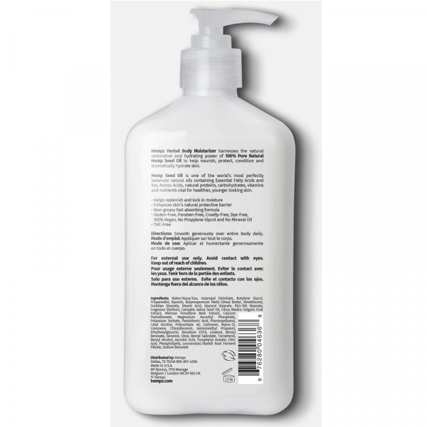 HEMPZ Молочко для тела увлажняющее Розовый Лимон и Мимоза / Pink Citron & Mimosa Flower Herbal Body Moisturizer 500 мл, фото 2