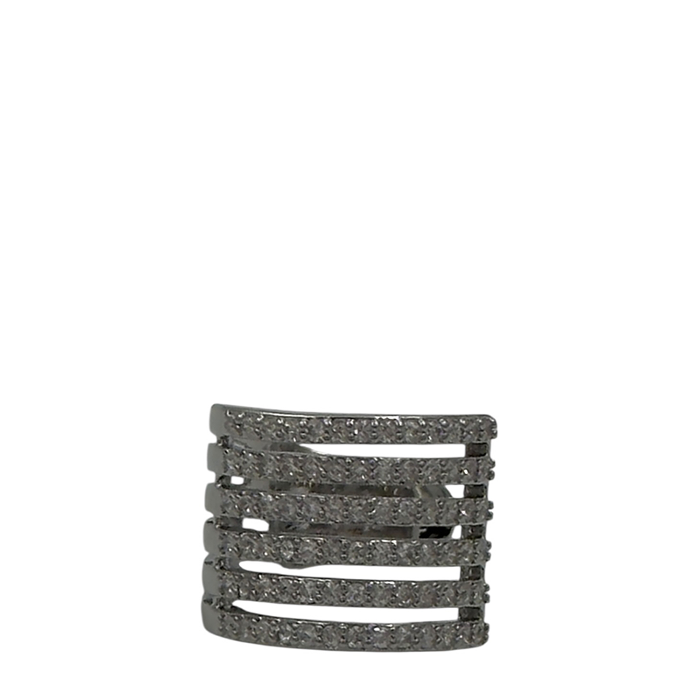 IWOU PROFESSIONAL Кафф Манжет со стразами цвет серебро, фото 1