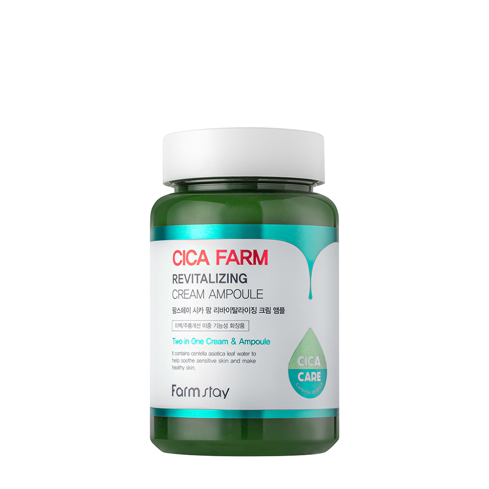 FARMSTAY Сыворотка восстанавливающая для лица с центеллой / Cica Farm Revitalizing Cream Ampoule 250 мл, фото 1