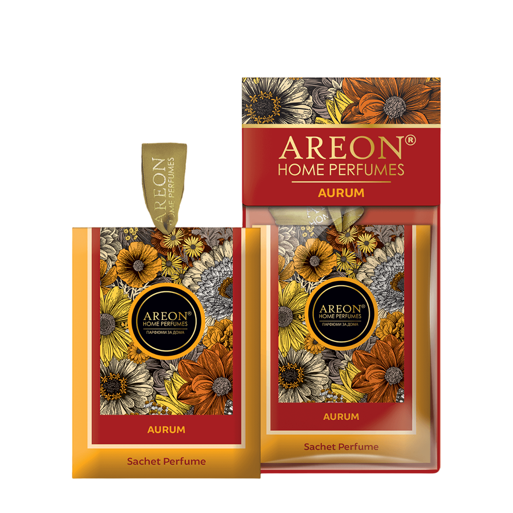 AREON Саше ароматическое, золото / HOME PERFUMES SACHET PREMIUM Aurum 23 гр