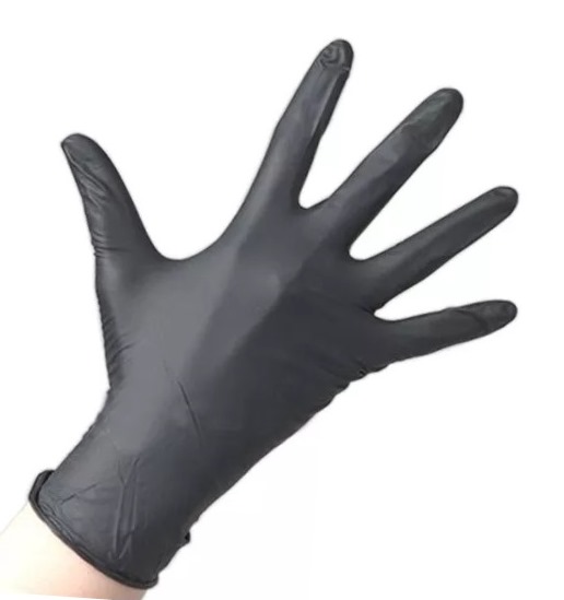 SAFE & CARE Перчатки нитриловые черные медицинские S Safe & Care 100 шт
