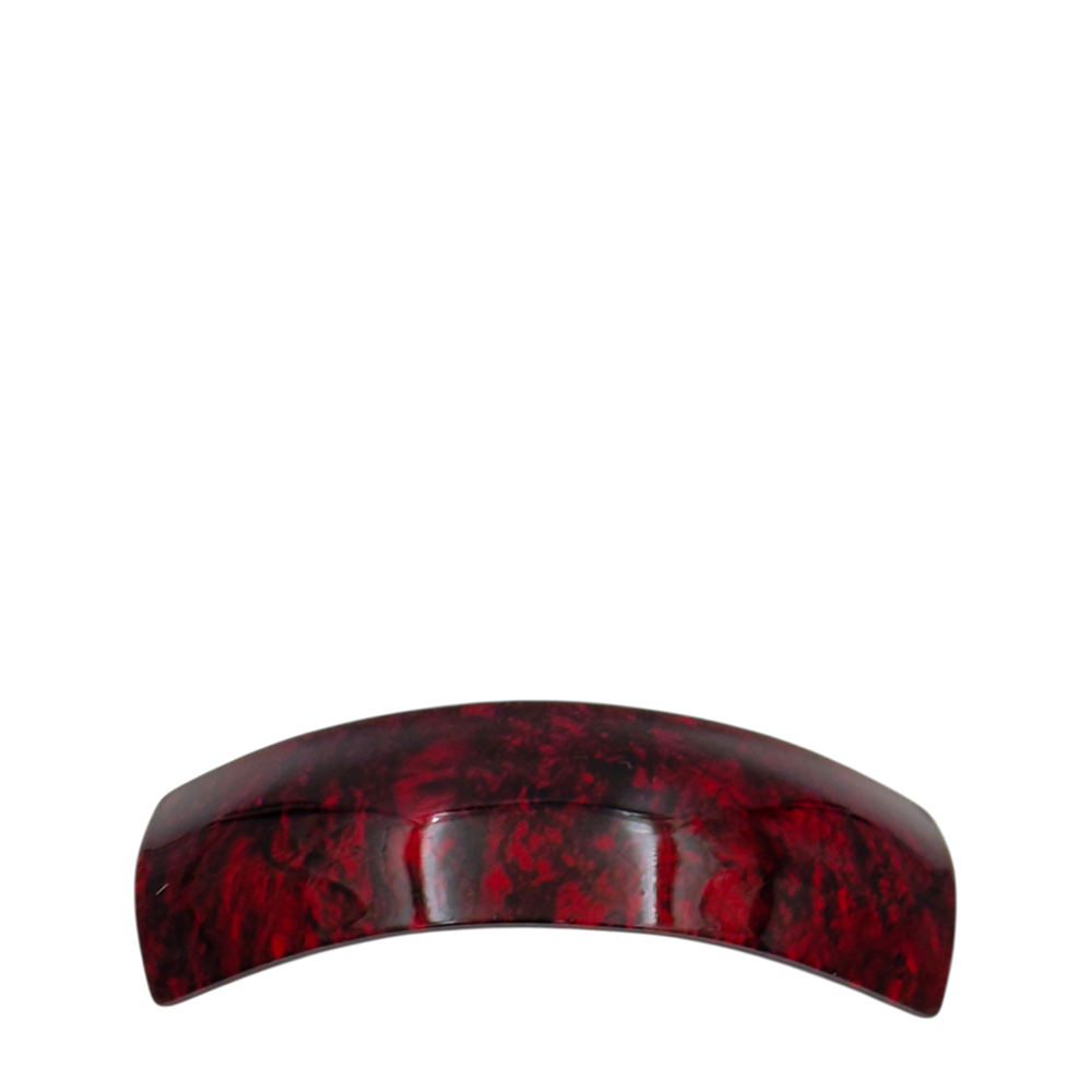 IWOU PROFESSIONAL Заколка - автомат Минерал прямоугольная бордовая 3*9,5см, фото 1