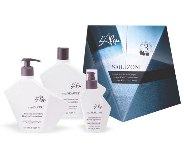 L'ALGA Набор для здоровья волос и кожи головы (шампунь 250 мл, кондиционер 250 мл, сыворотка 100 мл) Sailzone kit