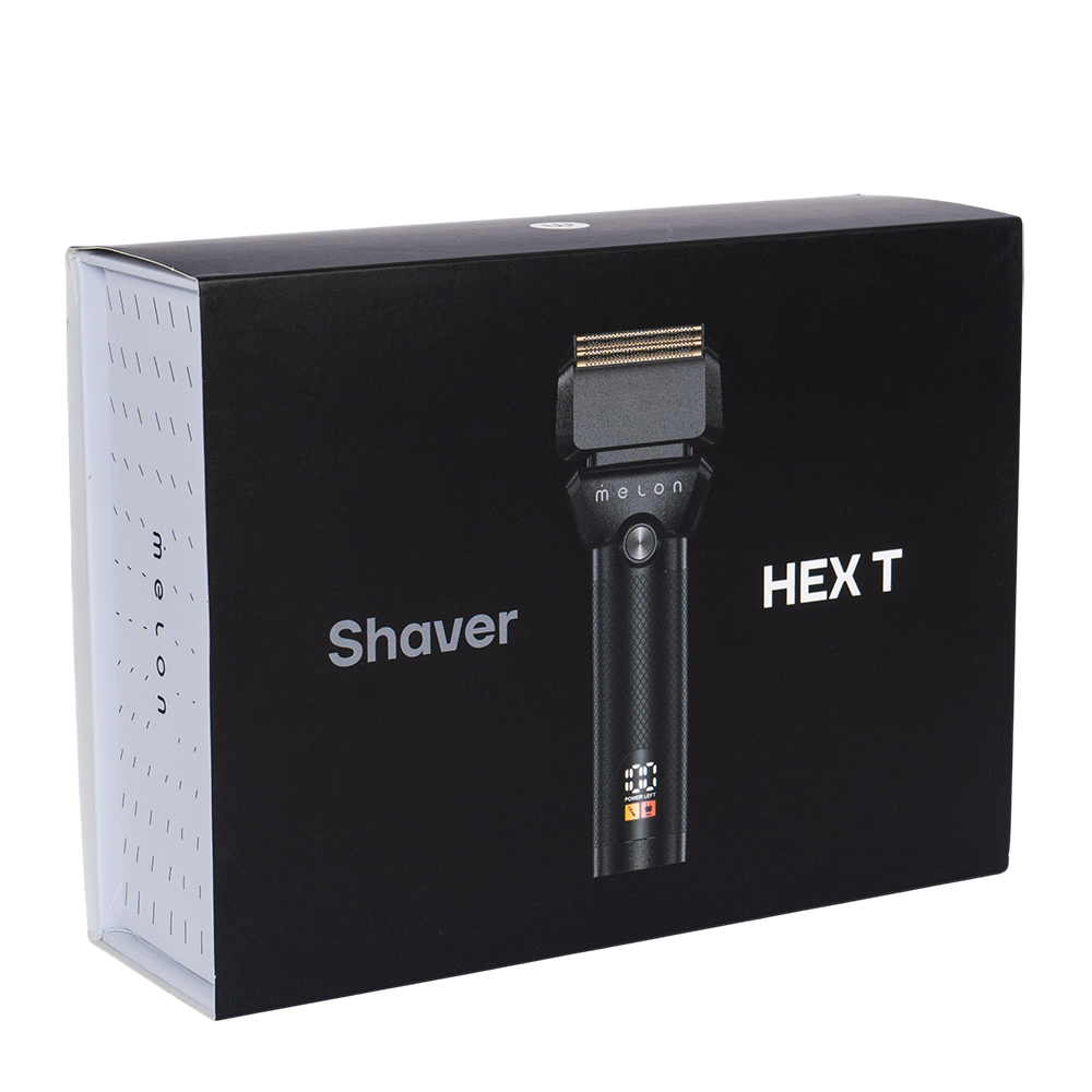 MELON PRO Шейвер HEX T, черный, комплект сменных лезвий и сеточка, аккумулятор 1500 mAh, фото 5