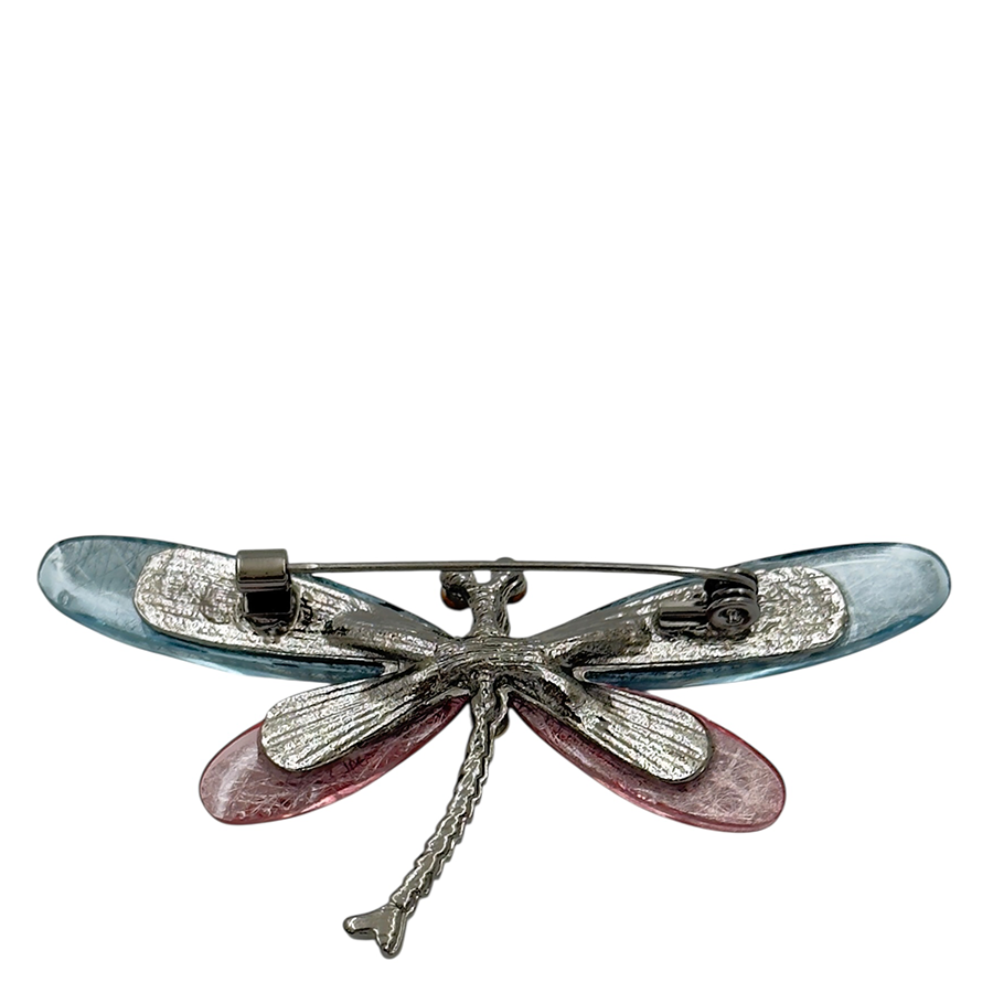 IWOU PROFESSIONAL Брошь Стрекоза розово-голубая, фото 2