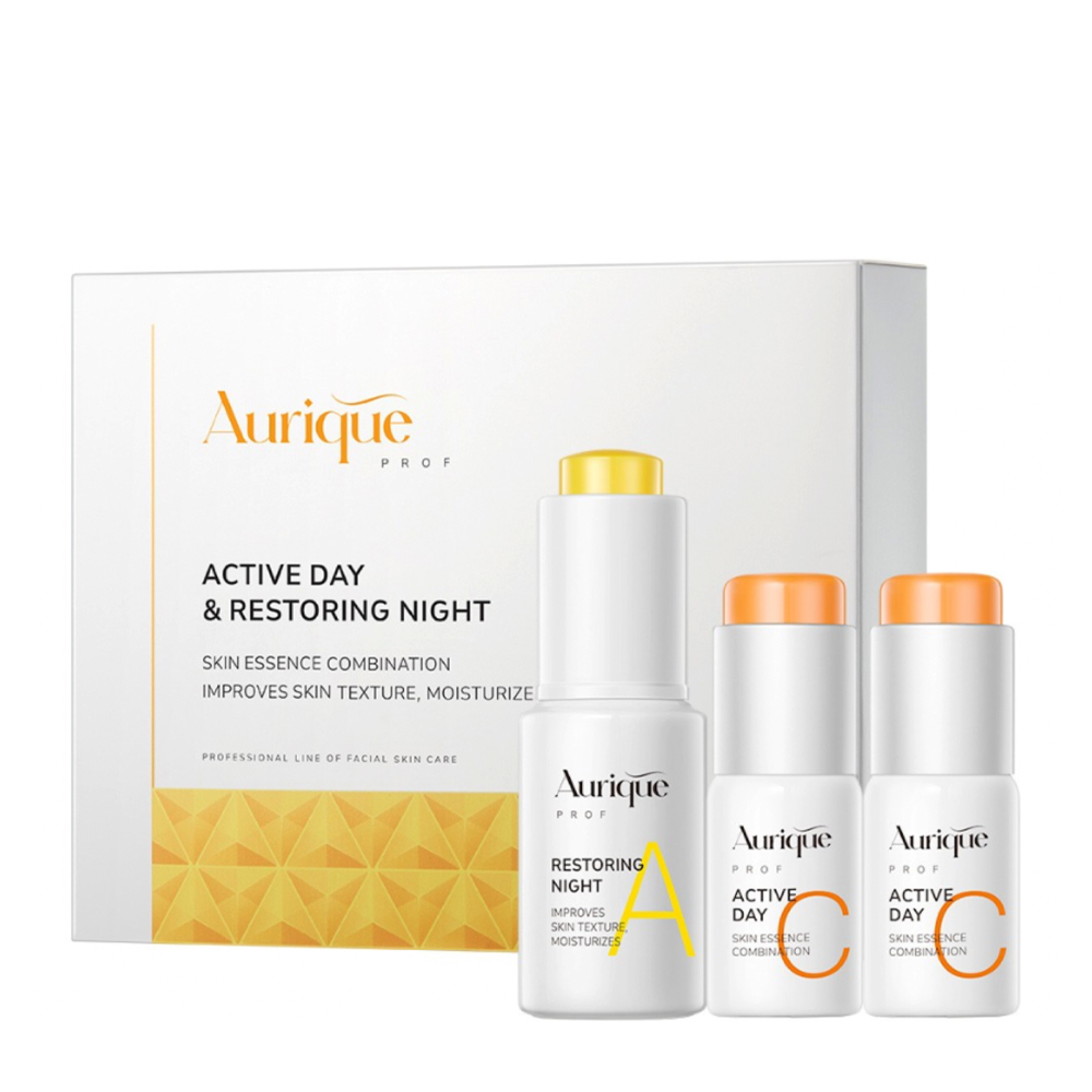 AURIQUE Набор дневных и ночных сывороток (сыворотка с витамином С - 2 х 10 мл + сыворотки с витамином А - 20 мл) AURIQUE, фото 1