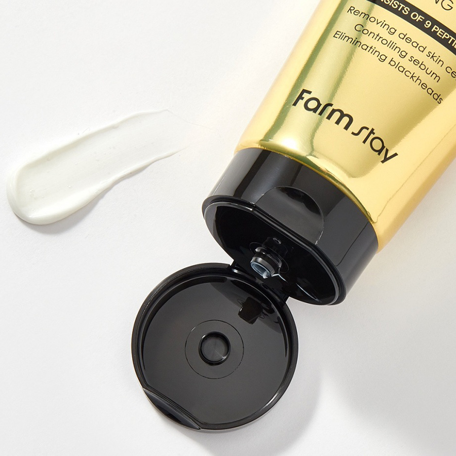 FARMSTAY Пенка для умывания / PEPTIDE 9 SUPER VITALIZING CLEANSING FOAM 180 мл, фото 4