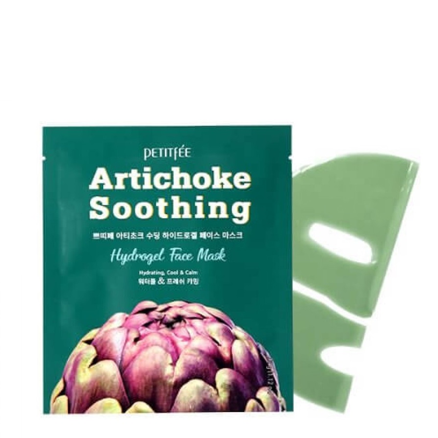 PETITFEE Маска гидрогелевая освежающая с экстрактом артишока для лица / Artichoke Soothing Hydrogel Face Mask 32 гр, фото 2