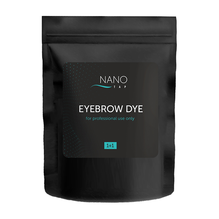 NANO TAP Краска для бровей в саше, темно-коричневый / NanoTap, dark brown 1+1, 30 гр, фото 1