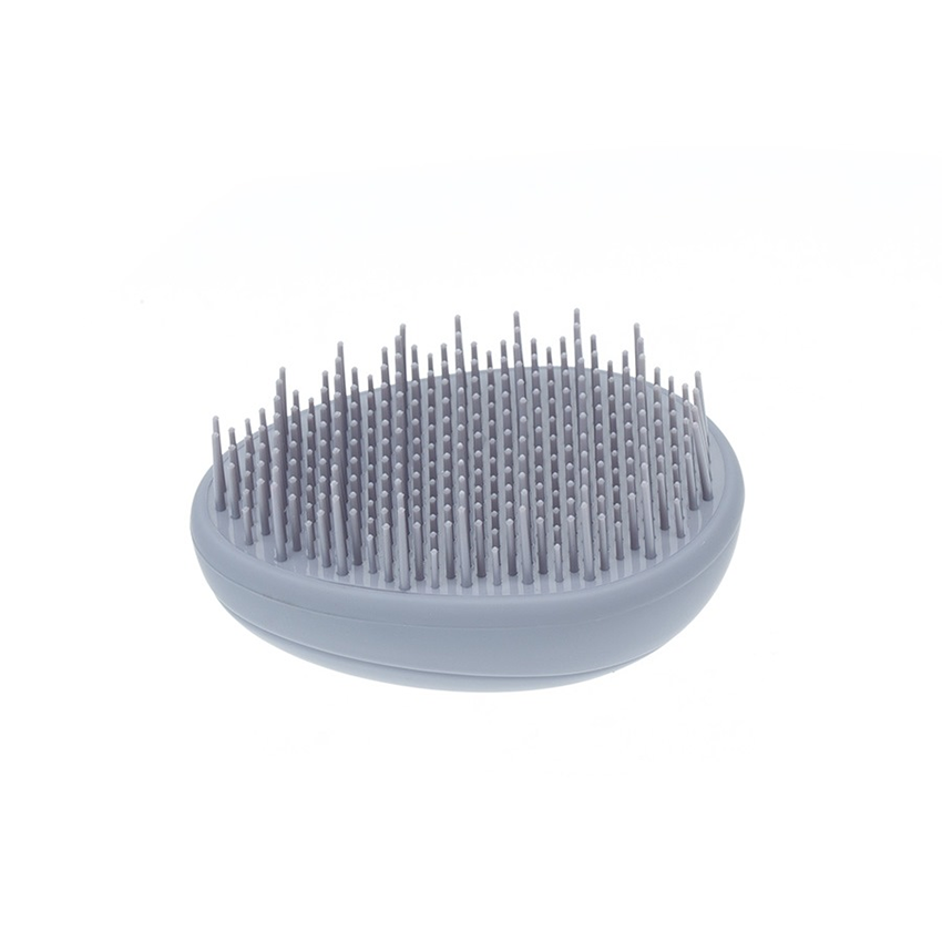 DEWAL BEAUTY Щетка массажная Прованс с пластиковым штифтом, овальная, лавандовая, фото 2