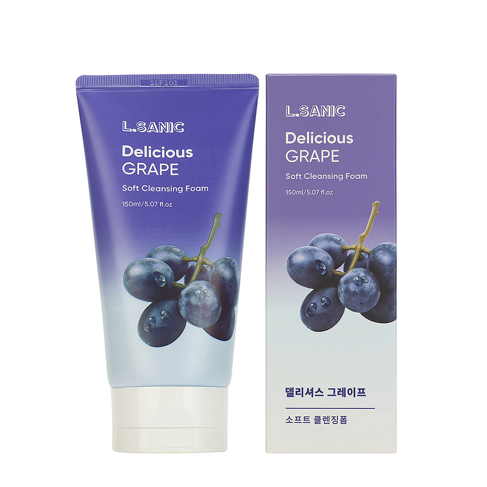 L.SANIC Пенка для умывания очищающая с экстрактом винограда / L.Sanic 150 мл, фото 2