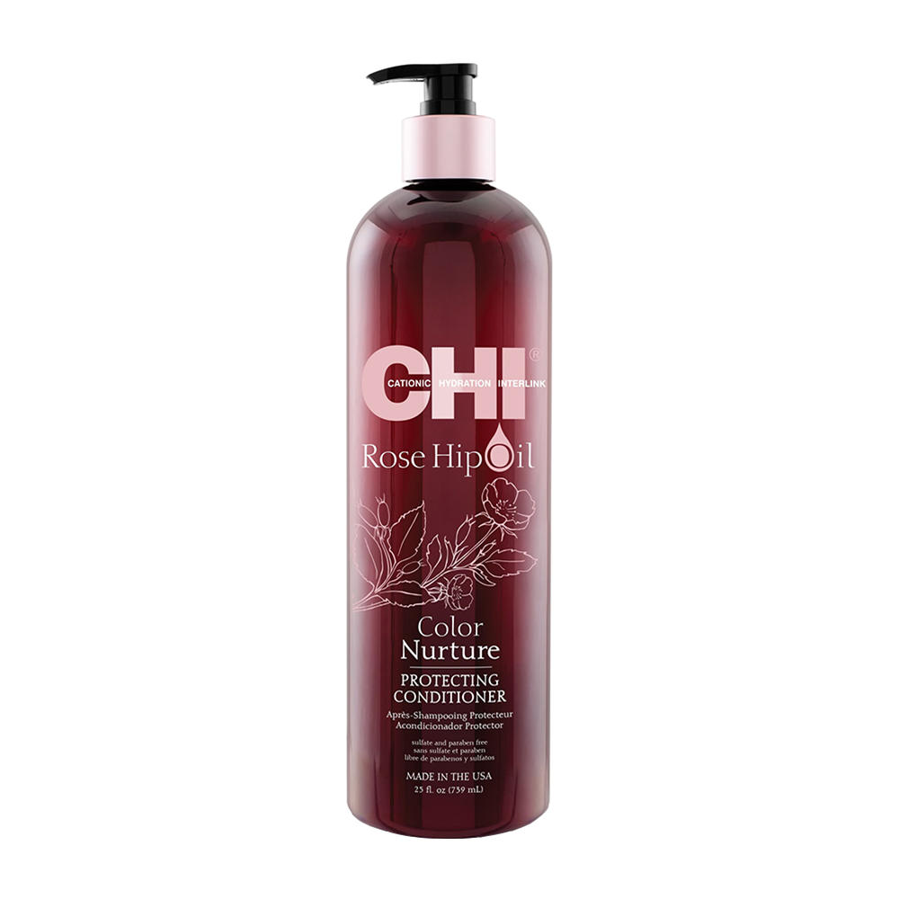 chi кондиционер с маслом шиповника для окрашенных волос rose hip oil color nurture protecting conditioner CHI Кондиционер с маслом шиповника для волос 739 мл