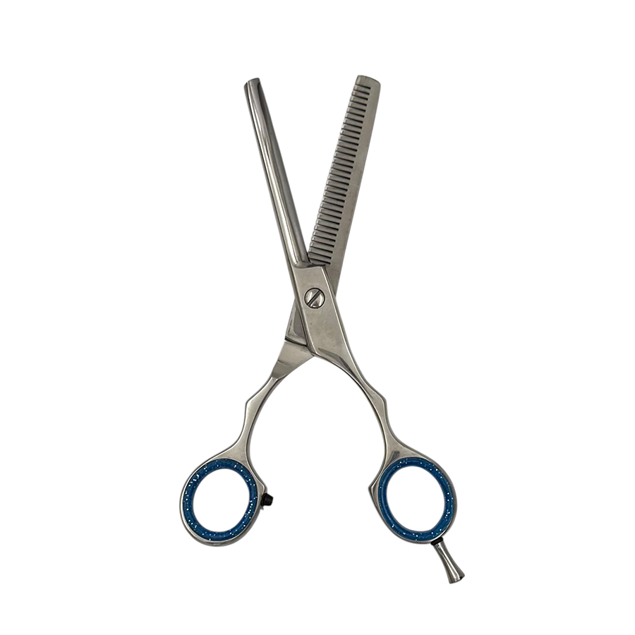 IWOU PROFESSIONAL Ножницы парикмахерские филировочные 6,0 с бирюзовыми ручками, фото 3