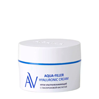 Крем ультраувлажняющий с гиалуроновой кислотой / ARAVIA Laboratories Aqua-Filler Hyaluronic Cream 50 мл, ARAVIA
