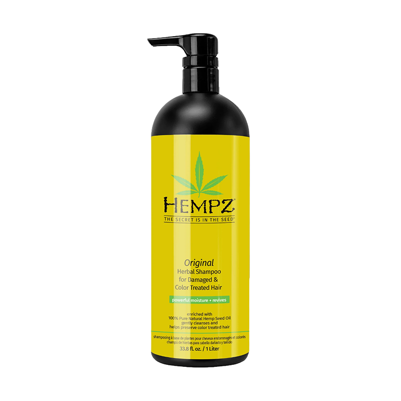 HEMPZ Шампунь растительный оригинальный для поврежденных окрашенных волос 1000 мл 120-2411-04 - фото 1