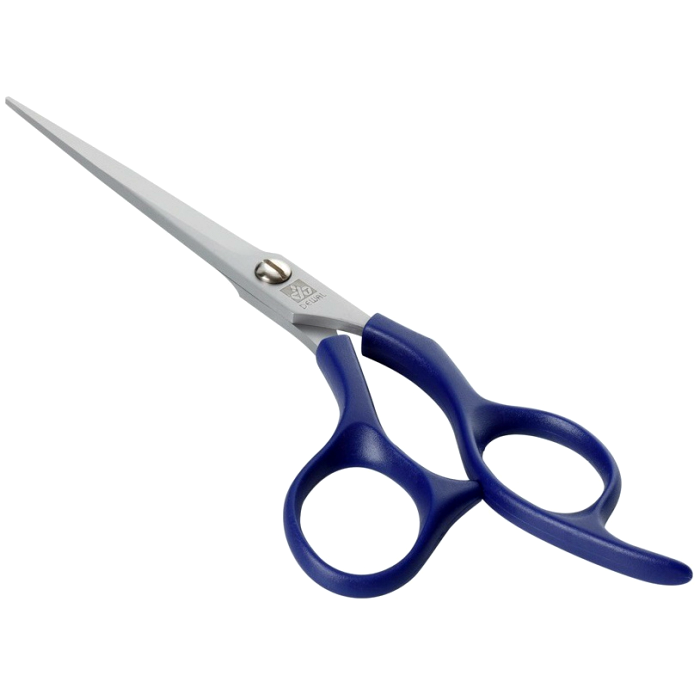 DEWAL PROFESSIONAL Ножницы парикмахерские прямые с микронасечками 5.5", цвет синий