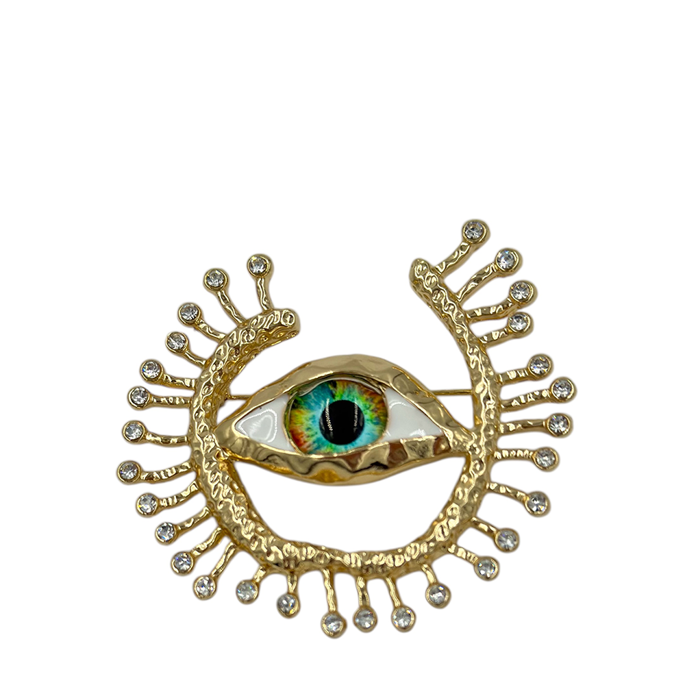 IWOU PROFESSIONAL Брошь Всевидящее око в золоте, фото 1
