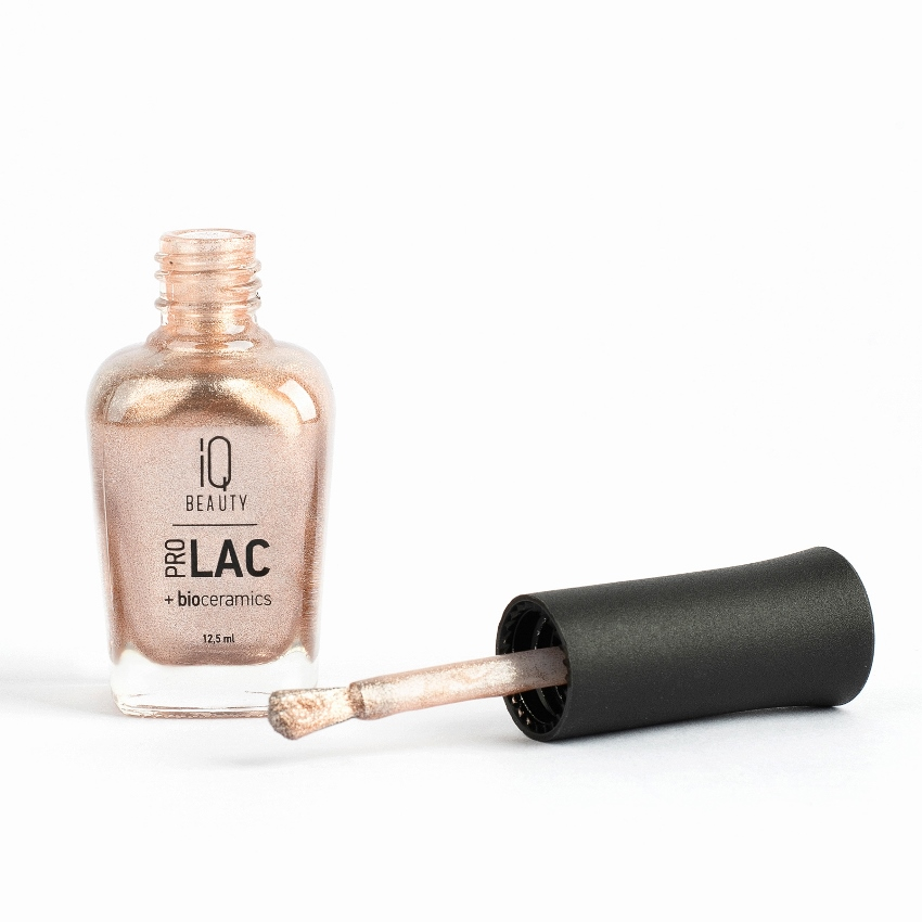 IQ BEAUTY 098 лак для ногтей укрепляющий с биокерамикой / Nail Polish PROLAC+bioceramics 12,5 мл, фото 2