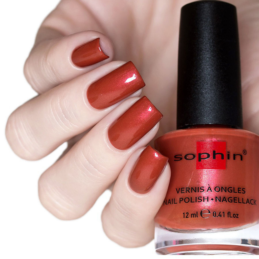 SOPHIN 0384 лак для ногтей, терракотовый / Warm Harmony Collection 12 мл, фото 2