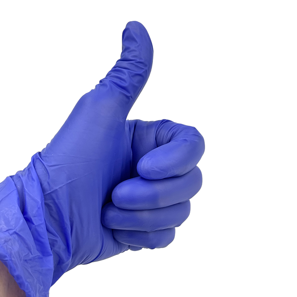 IWOU PROFESSIONAL Перчатки вин-нитр S фиолетовые/ Wally Plastic 100 шт, фото 1