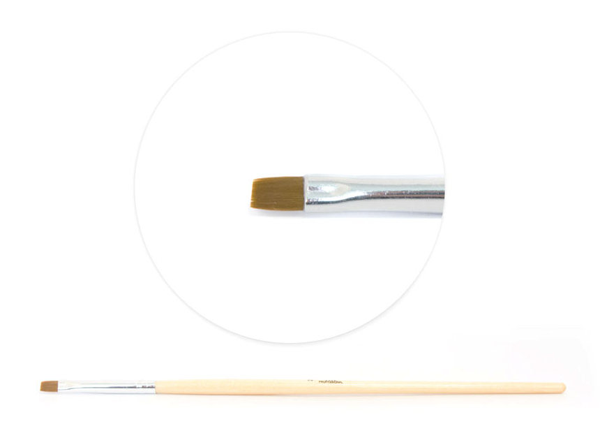 TNL Professional Кисть квадратная для геля № 3, фото 1