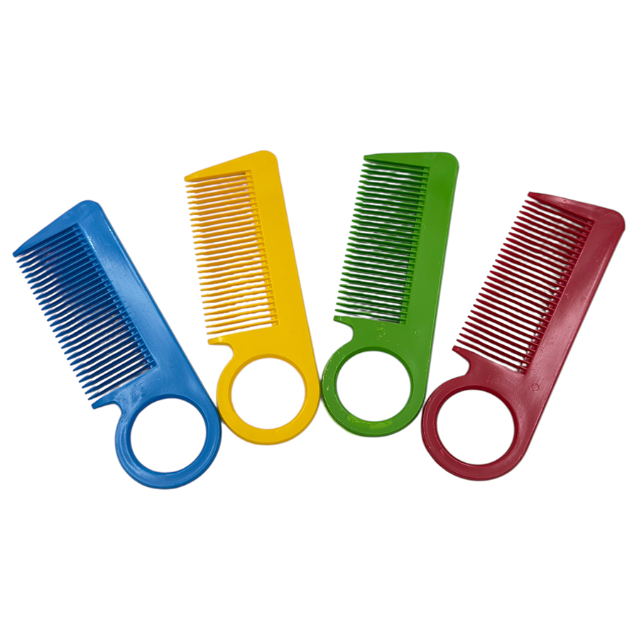 IWOU PROFESSIONAL Расческа с подвесом голубая 14см, фото 2