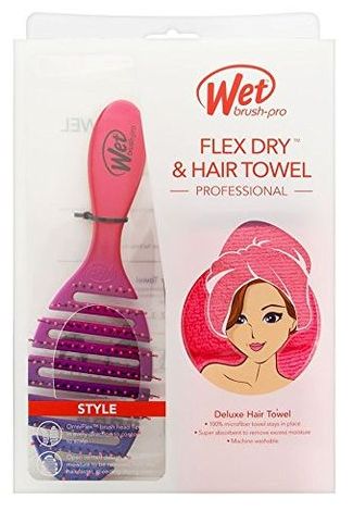 Wet Brush Набор подарочный (щетка Flex Dry омбре + полотенце) / WETBRUSH FLEX DRY GIFT PACK