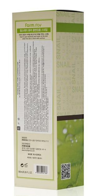 FARMSTAY Пенка очищающая с муцином улитки / PURE CLEANSING FOAM 180 мл, фото 4