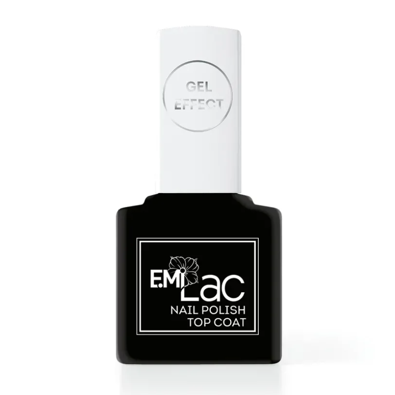 E.MI Покрытие верхнее для лака / Ultra Strong Top Coat Gel Effect 9 мл layla верхнее блестящее защитное покрытие для лака brilliantdue nail polish protector 10