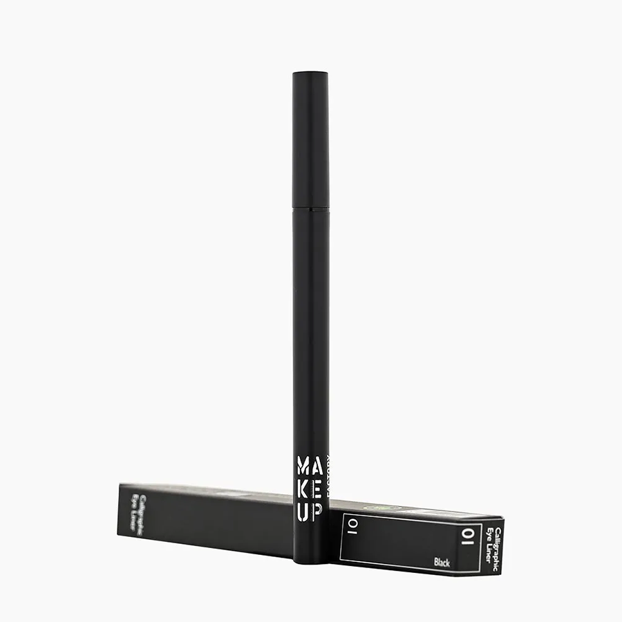 MAKE UP FACTORY Подводка жидкая для глаз, 01 черный / Calligraphic Eye Liner 0,55 мл, фото 3