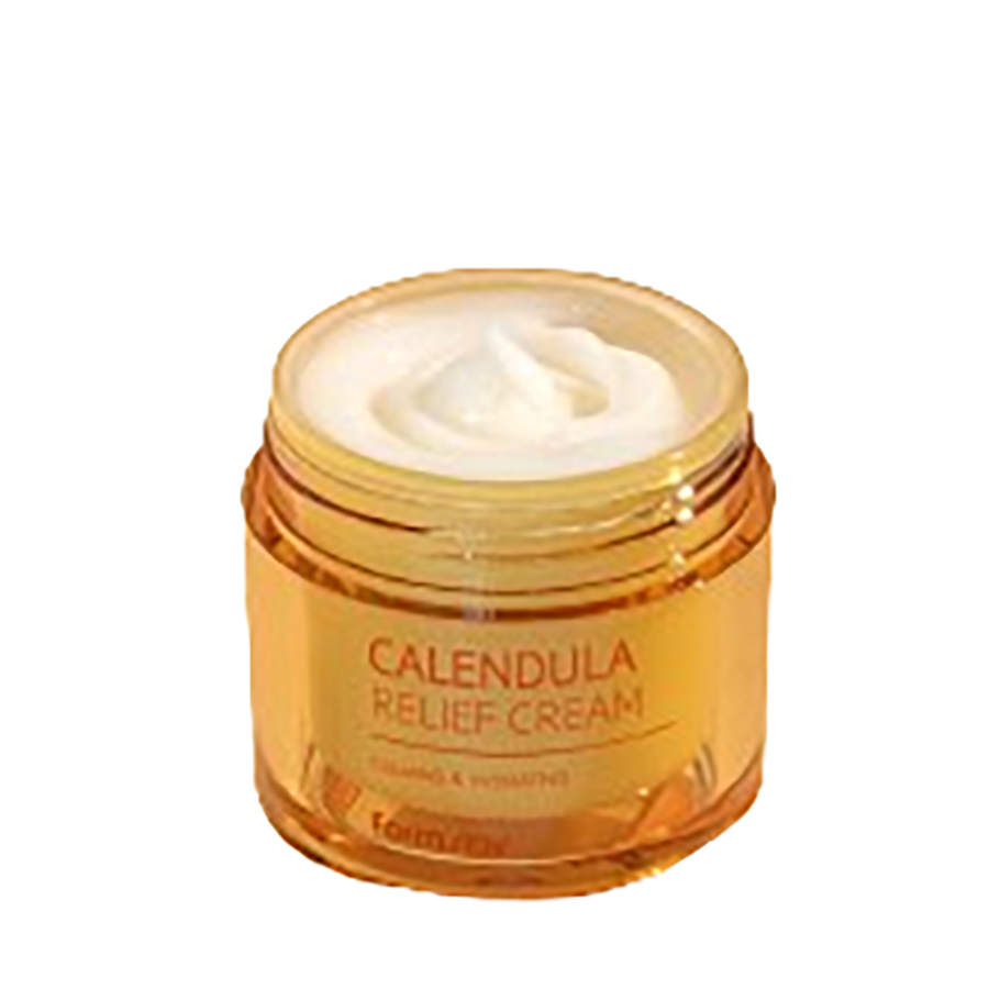 FARMSTAY Крем восстанавливающий защитный барьер для лица с календулой / Calendula Relief Cream 80 мл, фото 3