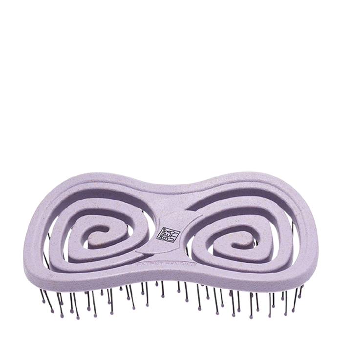 DEWAL BEAUTY Щетка массажная с нейлоновым штифтом, форма бабочка, фиолетовая / Eco-Friendly