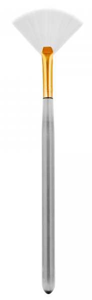 IGROBEAUTY Кисть веерная, искусственная малая, белая щетина, длина 160 мм