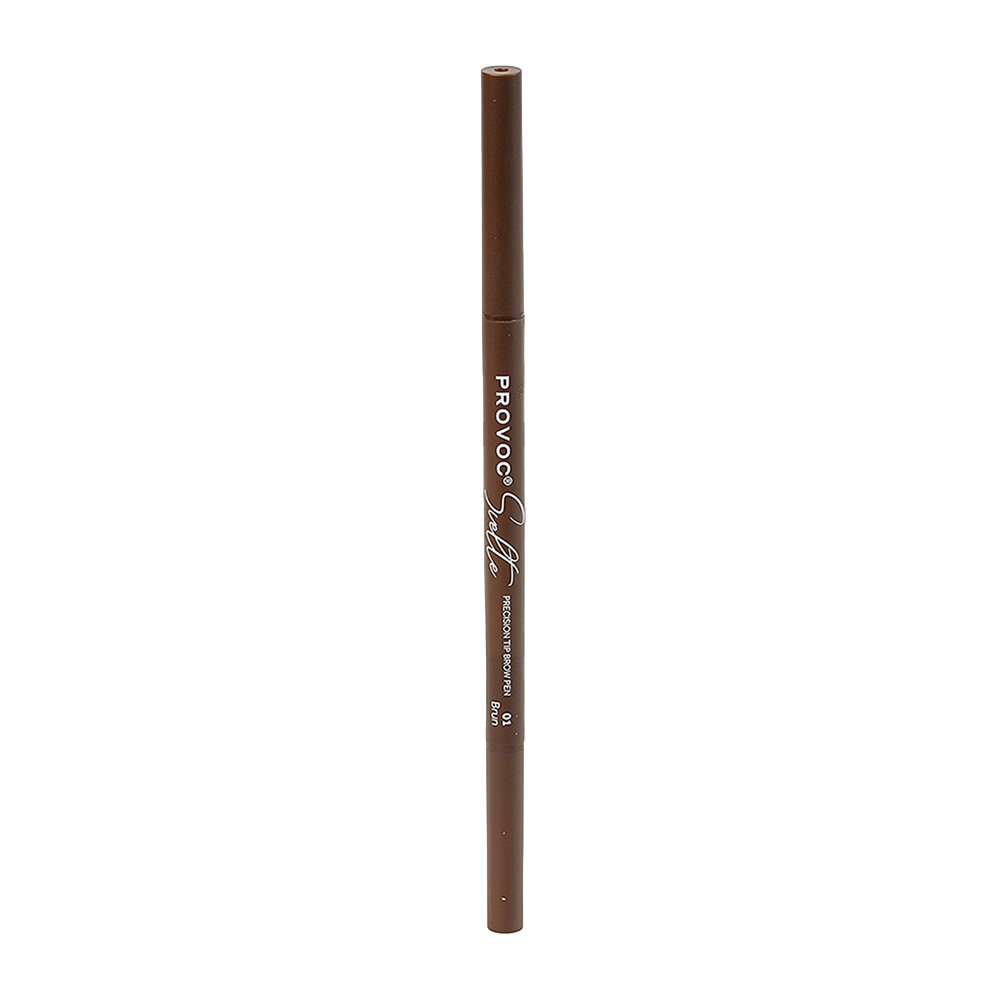 PROVOC Карандаш ультратонкий для бровей, 01 коричневый / SVELTE Precision Tip brow pen Brun 0,05 гр карандаш для бровей автоматический beauty bomb brow pop pencil тон 03 deep dark
