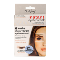 GODEFROY Краска-тинт профессиональная в капсулах для бровей, коричневый / Eyebrow Tint Medium Brown 10 капсул, фото 1