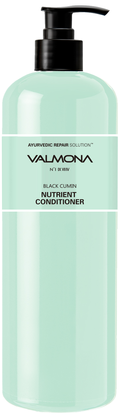 EVAS Кондиционер для волос Аюрведа / VALMONA Ayurvedic Repair Solution Black Cumin Nutrient Conditioner 480 мл 002941 - фото 1