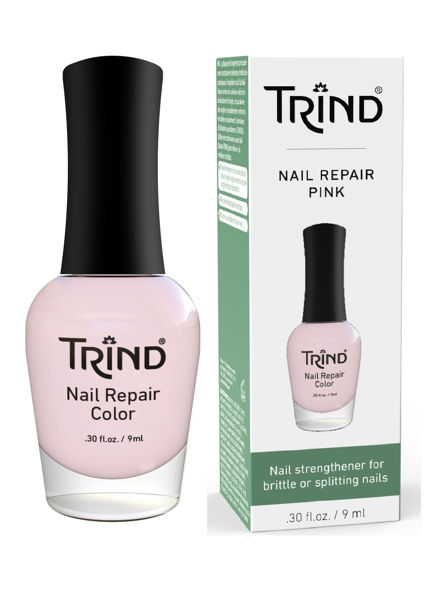 TRIND Укрепитель для ногтей розовый / Nail Repair Pink (Color 7) 9 мл coats color blocked pocket flap snap button plush coat in pink size l m s xl