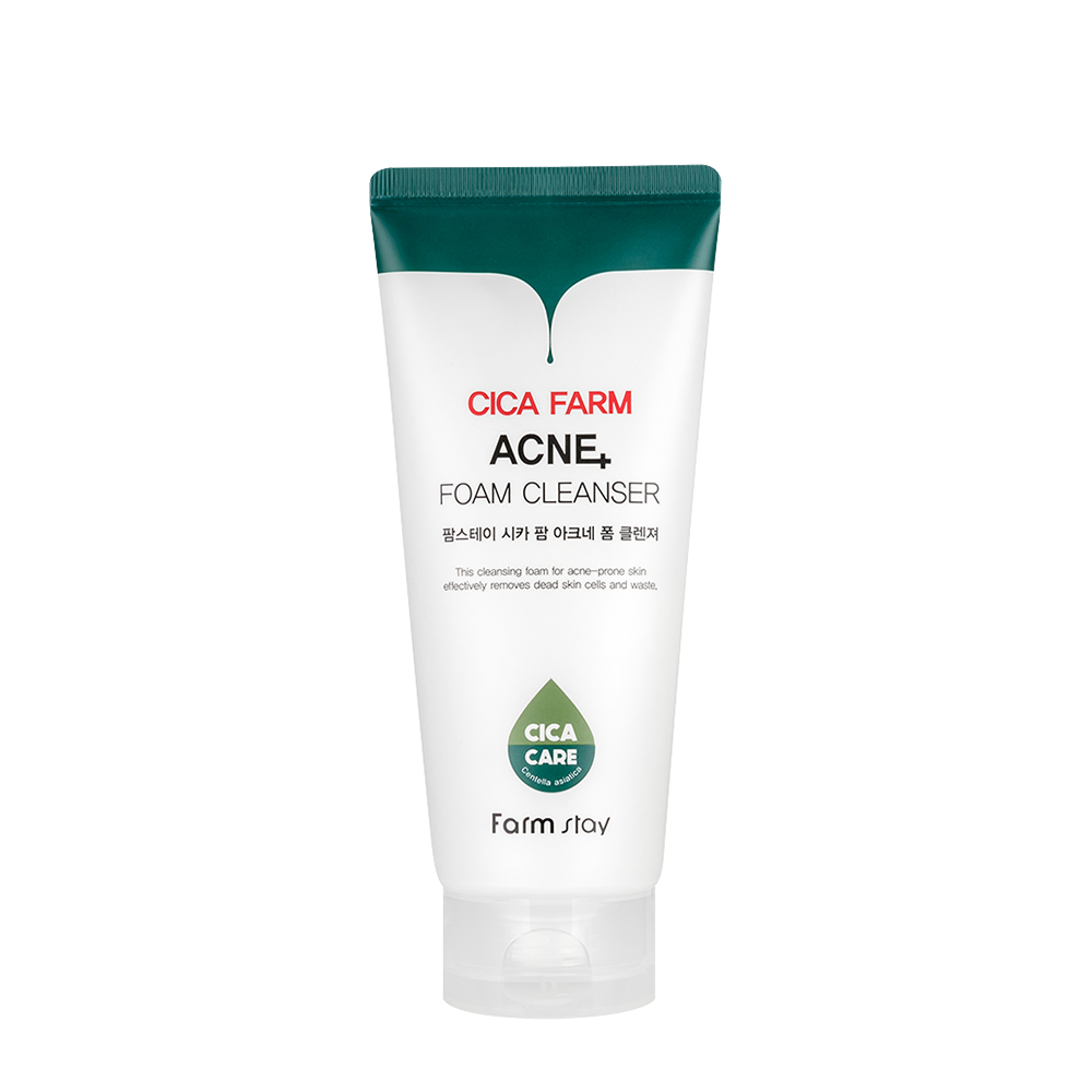 

FARMSTAY Пенка успокаивающая для лица с центеллой / Cica Farm Acne Foam Cleanser 180 мл