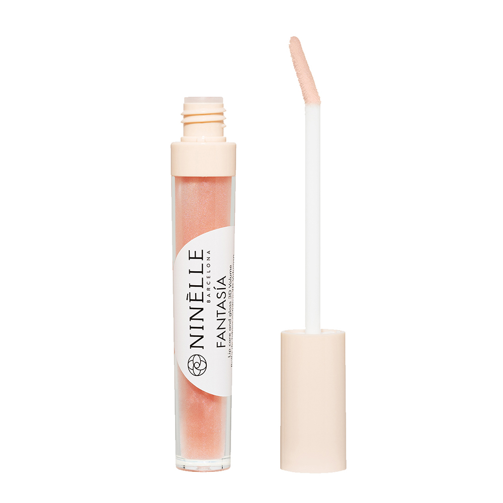 NINELLE Блеск и уход для губ 3D объем, №721 прозрачный розовый / FANTASIA 3,5 гр, фото 3